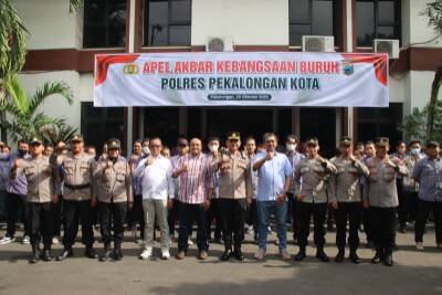 Apel Akbar Kebangsaan Buruh di PT Pajitex, Polres Pekalongan Kota Ajak Pekerja Perkuat Persatuan dan Stabilitas Kamtibmas